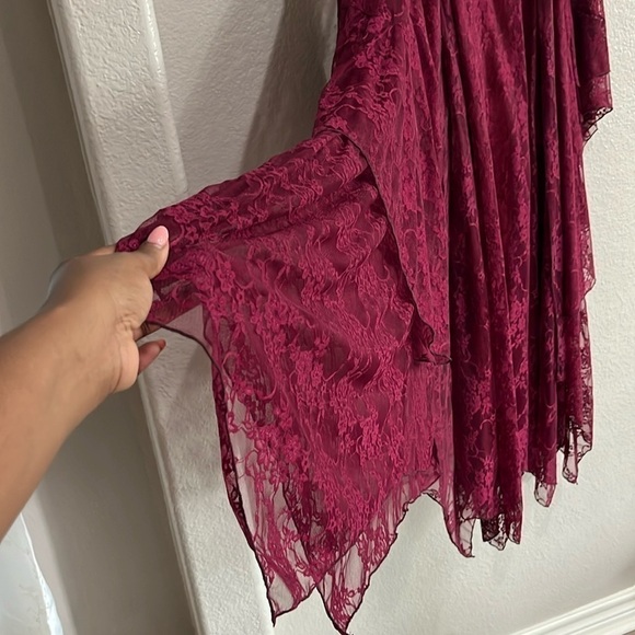 Formal Western Wear Burgundy Jacket and Dress Size Large - Picture 4 of 17